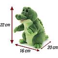 peluche puppets marionetta coccodrillo verde