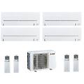 climatizzatore condizionatore electric quadri split inverter msz-ap r-32 9000+9000+9000+12000 con