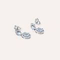 orecchini lobo acquamarina oro bianco acquamarina diamante collezione acquamarina oro bianco