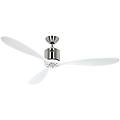 313248 aeroplan eco ventilatore da soffitto 23w bianco/cromo