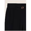 pantaloni cargo wide leg in felpa di viscosa anthracite donna extra small
