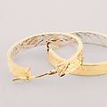 orecchini a cerchio toujours oro bicolore collezione toujours bicolore