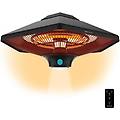 stufa da esterno elettrica alogena readywarm 2000 power ceiling 2000w con telecomando led
