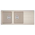 lavello 2 vasche (116x50cm) bfg 621 boston sahara opaco 114 0276 586