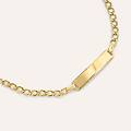 bracciale con targhetta holy oro giallo collezione holy oro giallo