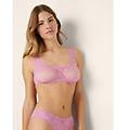 bralette senza imbottitura e ferretto in pizzo fancy lace / orchidea / m orchidea
