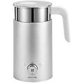 espumatore di latte enfinigy 400ml automatico acciaio inox argento/nero