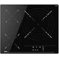piano cottura tbc63632ttcbk 3 zone 60cm vetroceramica nero booster