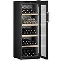 wpbli5031 cantina vino a libera installazione wpbli 5031 con porta in vetro e telaio nero da 60 cm
