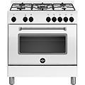 amn855ebv24 americana cucina 80x50cm 5 fuochi a gas forno elettrico multi9 bianco