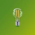 e27 lampadina led a60 4w 840lm 2700k filamenti confezione da 6