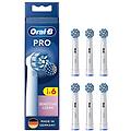 oral-b testine di ricambio pro sensitive clean 6 pezzi