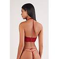bra top la femme fatale donna rosso taglia 3b