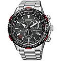 - eco-drive chronograph orologio uomini con cinturino in acciaio inox cb5001-57e