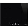 piano cottura induzione 4 zone classica black (60cm) si364bm