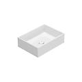 lavabo da appoggio in ceramica 50x37 cm globo forty3 fo050bi bianco ceramica