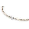 bracciale tennis lady chic acciaio cristallo collezione lady chic bianco