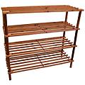 - scarpiera porta scarpe 4 ripiani piani in legno scaffale mobile legno