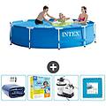 - piscina fuori terra in giro 305x305x76 cm blu include accessori coordinati cb67