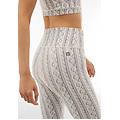 leggings 7/8 vita super alta stampa fotografica tricot tricot printed allover gray donna xxx large