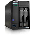 lockerstor 2 gen2 (as6702t) nas desktop collegamento ethernet lan nero n5105 (90-as6702t)