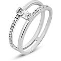 anello solitario silver elegance argento rodiato cubic zirconia collezione silver elegance misura 48