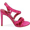 sandali fucsia in raso con gemme tacco 10 5 cm