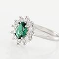 anello silver elegance argento rodiato cubic zirconia collezione silver elegance misura 54 bianco