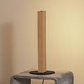 lampada da tavolo in legno led teo faggio 42 cm dimmer touch