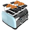 tostapane toastin' time 1700 double blue 4 fette acciaio inox