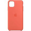 custodia in silicone color arancio clementine per iphone 11 pro max