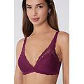 reggiseno triangolo in pizzo riciclato havana donna rosso tamaño 3b