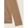 felpa donna con cappuccio e zip effetto tricot chanterelle donna extra large