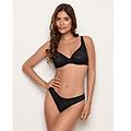 slip in pizzo elasticizzato nero stretch lace / nero / m/l nero