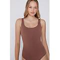 body con brassiere spalla larga light touch donna marrone tamaño s