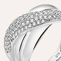 anello fascia claire oro bianco cubic zirconia collezione claire misura 58 oro bianco