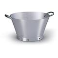professionale colapasta conico in alluminio con maniglie in acciaio inox