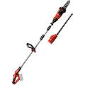 tagliasiepi ad asta a batteria con spazzole al carbonio in alluminio multifunzione 2 lame da 45 cm18