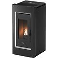 stufa a pellet prince 11 kw antracite ad aria con wi-fi