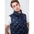 - gilet imbottito blu regular fit con zip donna blu scuro taglia xs