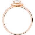 anello solitario claire oro rosa cubic zirconia collezione claire misura 57 oro rosa