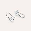 orecchini lobo punto luce claire oro bianco cubic zirconia collezione claire oro bianco