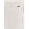 pantaloni donna wide leg con cucitura centrale white sand donna medium