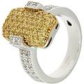 anello donna oro giallo bianco gl100443