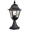 lighting lanterna da esterno a piantana 1 luce nera ip43 e27