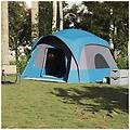 - tenda familiare cabina per 6 persone blu impermeabile