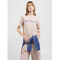 t-shirt in cotone con stampa lettering