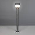 lampione a led mackenzie altezza 95 cm antracite fusione di alluminio