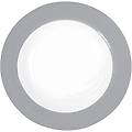piatto fondo pronto colore 310 ml 22. 1x3. 8 cm (&oslash;xh) grigio chiaro rotonda 6 pz. / pacco
