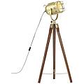 - lampada da terra a treppiede legno massello di mango 97 cm